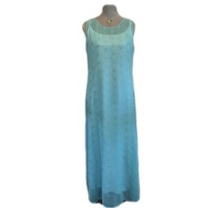 Martinelli Aqua embroidered maxi dress